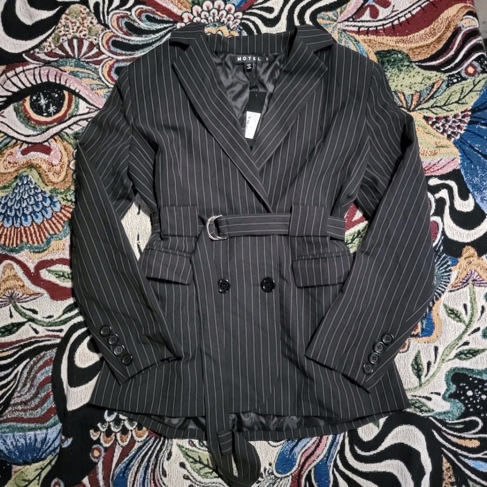Motel Rocks Pinstripe Blazer